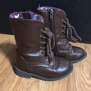 Toddler girl Size 6 Cherokee brown boots